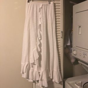 Free People Ruffled Beach Skirt